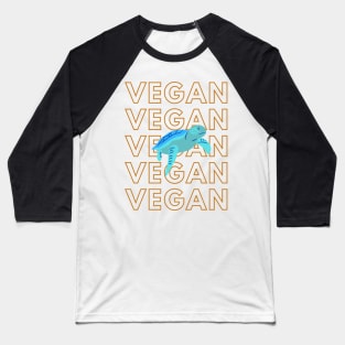 Vegan cute Turtle Baseball T-Shirt